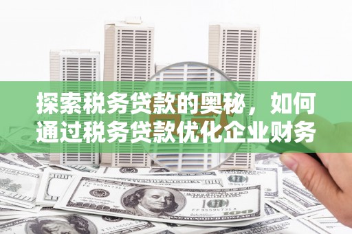 集宁探索税务贷款的奥秘，如何通过税务贷款优化企业财务