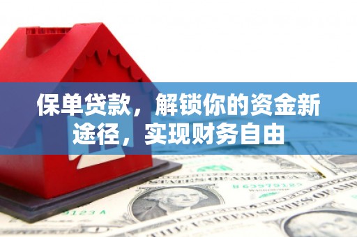 集宁保单贷款，解锁你的资金新途径，实现财务自由