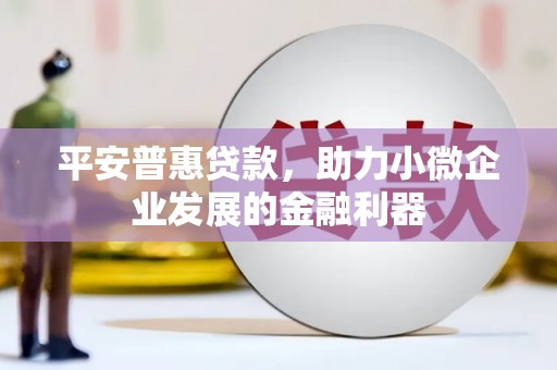 集宁平安普惠贷款，助力小微企业发展的金融利器